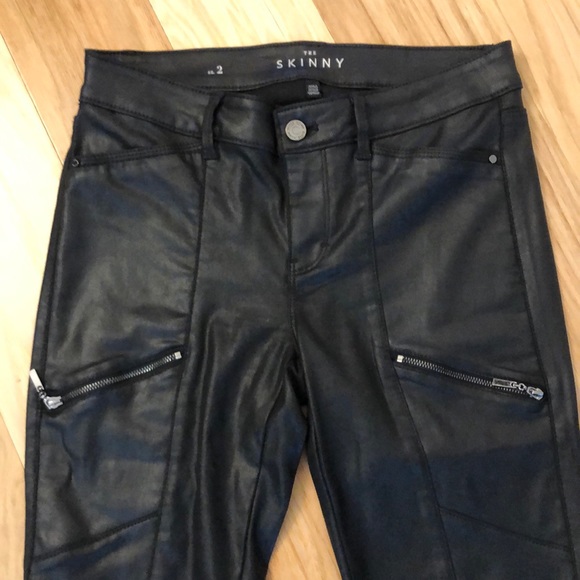 White house black market skinny Moto pants - Picture 2 of 8